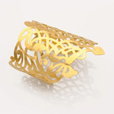 Manchette couronne Arabesque dorée